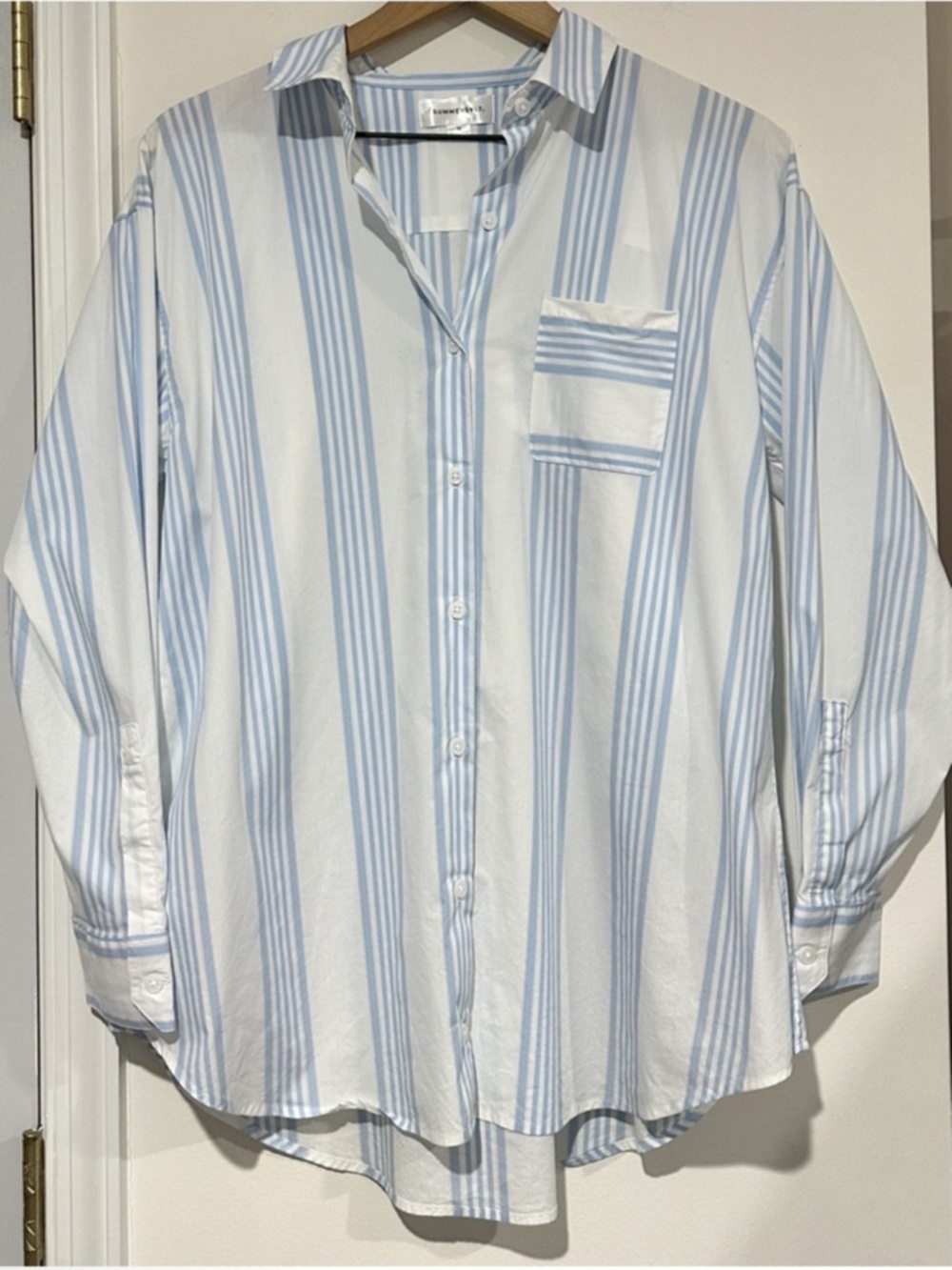Summersalt The Perfect Boyfriend Oversized Button Down Shirt